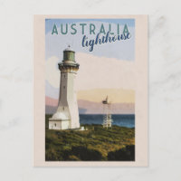 Vintage Australia Point Perpendicular Lighthouse