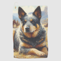 Vintage Australian Cattle Dog Painting