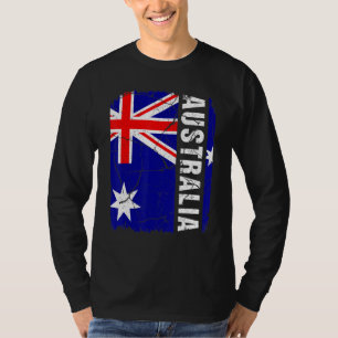 Vintage Australian Flag Australia Pride Roots Heri T-Shirt
