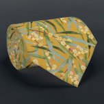 Vintage Australian Wattle Pattern Neck Tie<br><div class="desc">This Australian watercolor tie features a beautiful yellow wattle blooms seamless pattern on a mustard coloured background. It's perfect for office wear,  weddings,  special events,  or as a gift for wattle lovers!</div>
