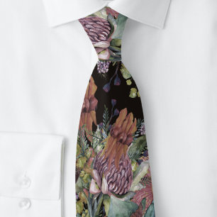 Vintage Australian Wildflowers Tie