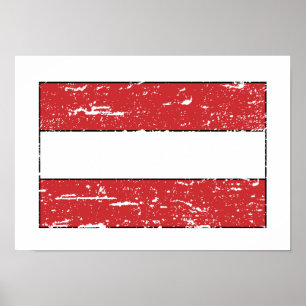 Vintage Austria Flag Poster