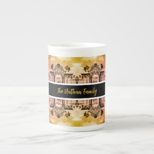 Vintage Austria Vienna Belvedere castle gate Bone China Mug