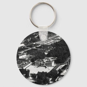 Vintage Austria Vienna Belvedere park overview Key Ring