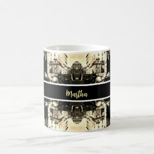 Vintage Austria Vienna Dreimaderlhaus Fiaker Coffee Mug