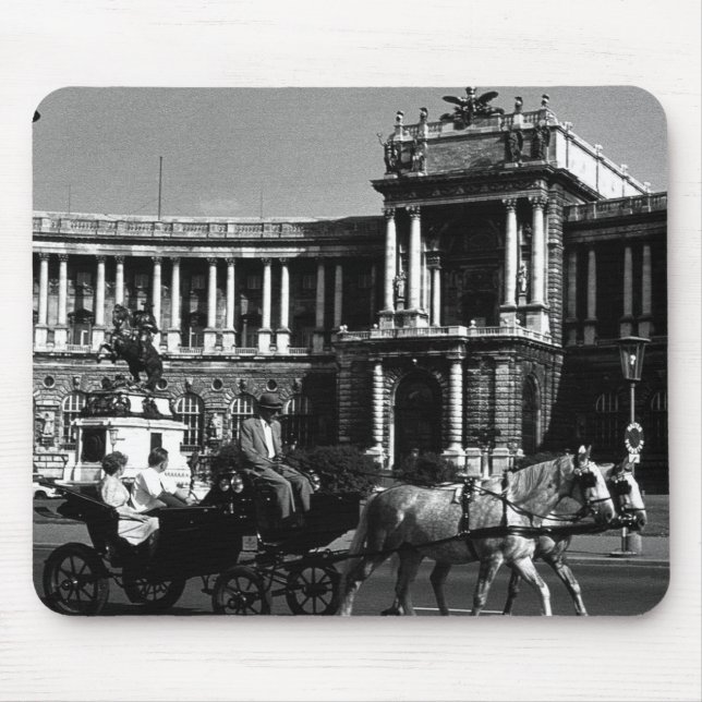 Vintage Austria Vienna Hofburg Palace 1970 Mouse Pad (Front)