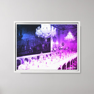 Vintage Austria Vienna Hofburg palace Dining room Canvas Print