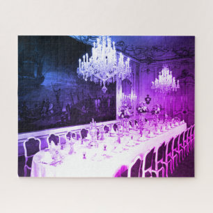Vintage Austria Vienna Hofburg palace Dining room Jigsaw Puzzle