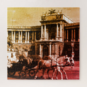 Vintage Austria Vienna Hofburg Palace Jigsaw Puzzle