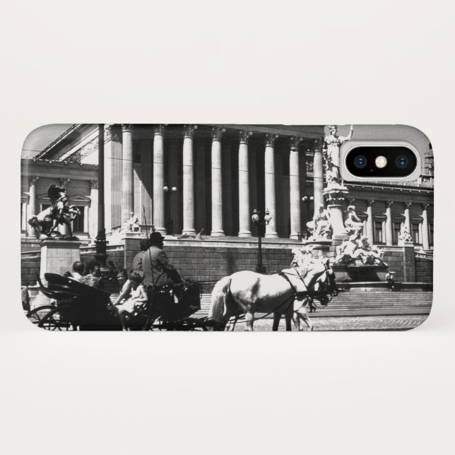 Vintage Austria Vienna parliament Case-Mate iPhone Case (Back (Horizontal))