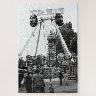 Vintage Austria Vienna Prater amusement park Jigsaw Puzzle