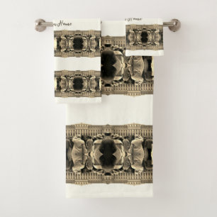 Vintage Austria Vienna Schonbrunn Gardens Bath Towel Set