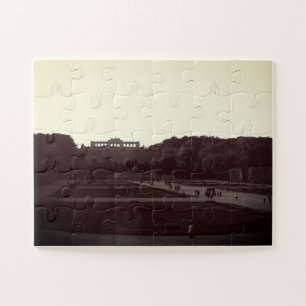 Vintage Austria Vienna Schonbrunn Gardens Jigsaw Puzzle