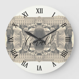 Vintage Austria Vienna Schonbrunn houses Large Clo Clock