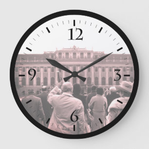 Vintage Austria Vienna Schonbrunn houses Large Clo Large Clock