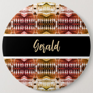 Vintage Austria Vienna Spanish Courbette 6 Cm Round Badge