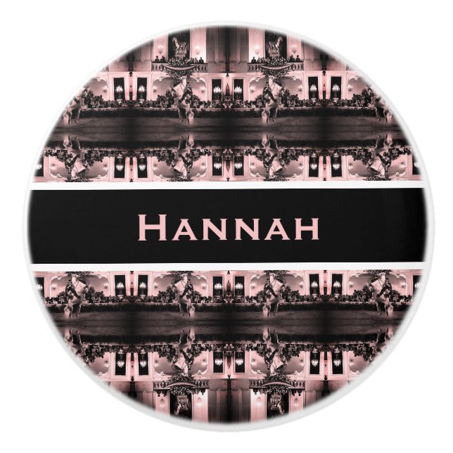 Vintage Austria Vienna Spanish Courbette Ceramic Knob (Front)