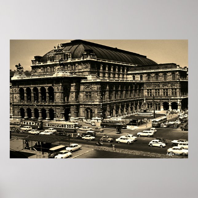 Vintage Austria Vienna Staatsoper opera Poster (Front)