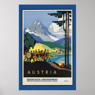 Vintage Austrian Travel Poster
