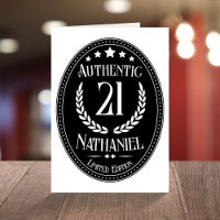 Vintage Authentic For Him 21st Birthday