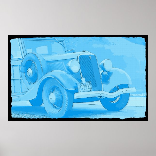 Vintage Auto Canvas Print (Front)