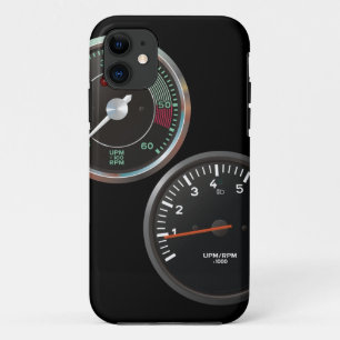 Vintage auto instruments / Classic car gauges iPhone 11 Case