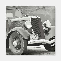 Vintage Auto Magnet