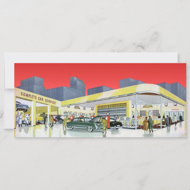 Vintage Auto Mechanics Complete Car Service Garage (Front)