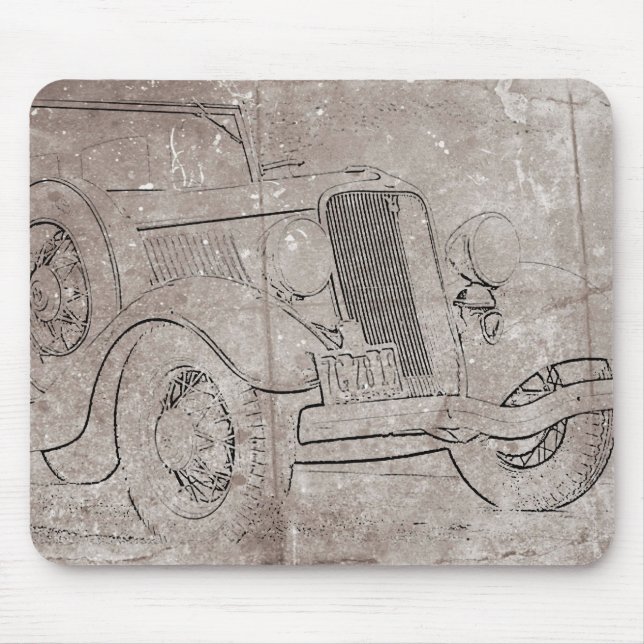 Vintage Auto Mouse Pad (Front)