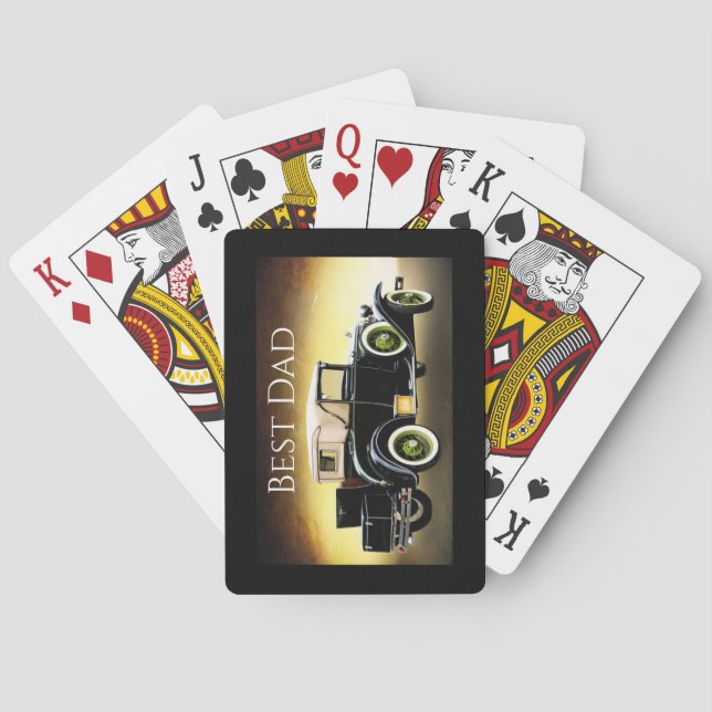 Vintage Auto  Playing Cards (Back)