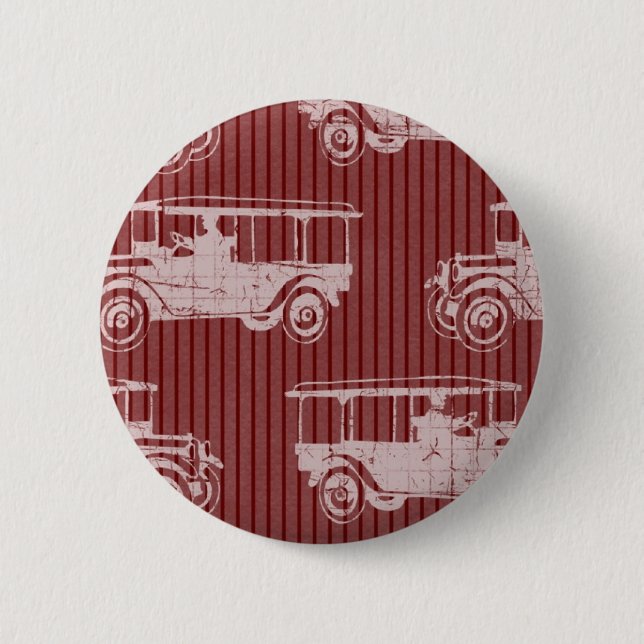 Vintage Auto Red 6 Cm Round Badge (Front)