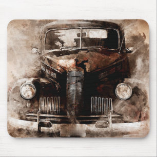 Vintage Automobile Mouse Pad