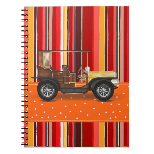Vintage Automobile Notebook (Front)