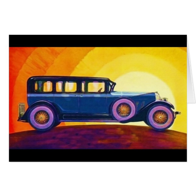 Vintage Automobile Rainbow Sunset (Front Horizontal)