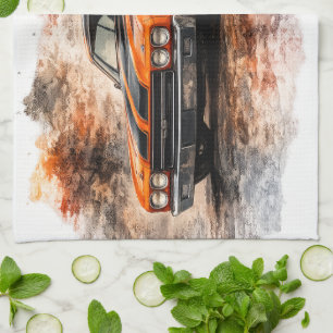Vintage Automotive Kitchen Towel