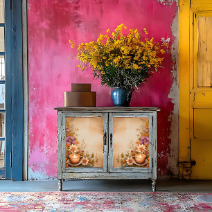 Vintage Autumn Coffee Decoupage Print  Tissue Paper