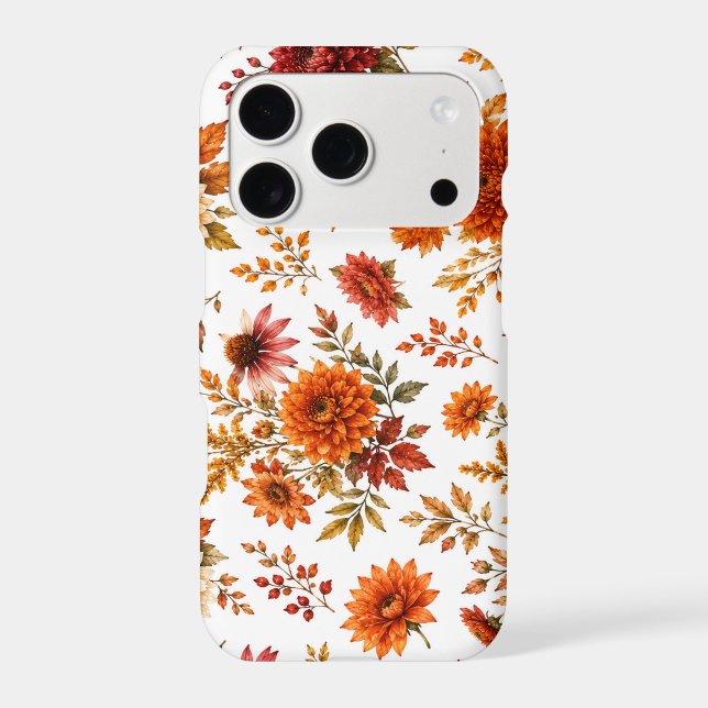 Vintage Autumn Floral Pattern with Sunflowers (Back)