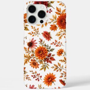Vintage Autumn Floral Pattern with Sunflowers iPhone 16 Pro Max Case