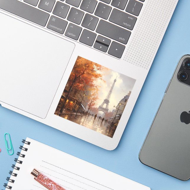 Vintage autumn in Paris France (Laptop w/ iPhone)