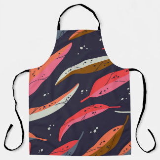 Vintage autumn leaf seamless pattern background. C Apron