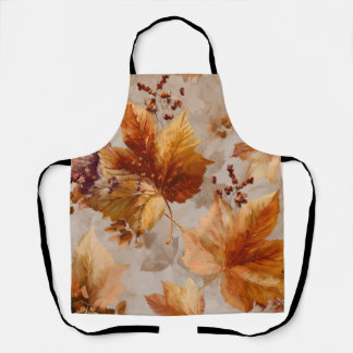 Vintage Autumn leaves Apron