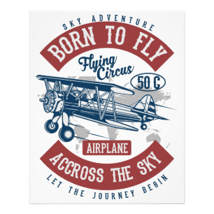 Vintage Aviation Aeroplane Colour Photo