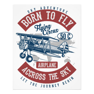 Vintage Aviation Aeroplane Colour Photo