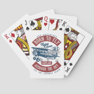 Vintage Aviation Aeroplane Colour Playing Cards