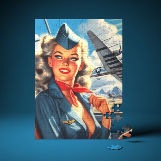 Vintage Aviation Pin Up Jigsaw Puzzle (Creator Uploaded)