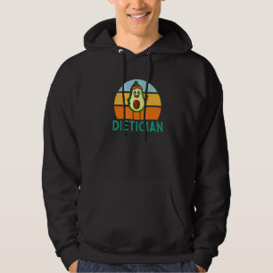 Vintage Avocado Dietician Nutritionist Dietician Hoodie