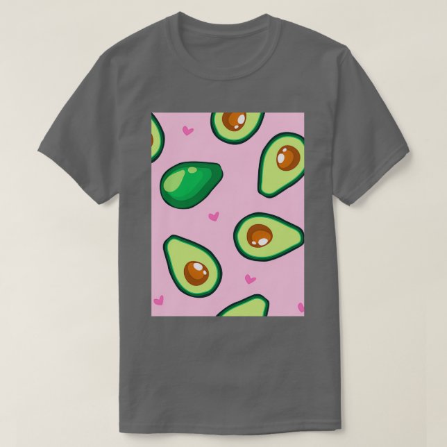 Vintage avocado love pattern T-Shirt (Design Front)