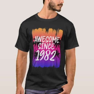 Vintage Awesome Since 1982 S Retro Limited Edition T-Shirt