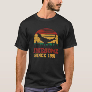 Vintage Awesome Since 1991 31 Years Old T Rex 31St T-Shirt