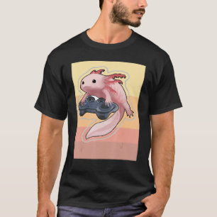 Vintage Axolotl Video Gamer Gaming Gamer Gamesolot T-Shirt
